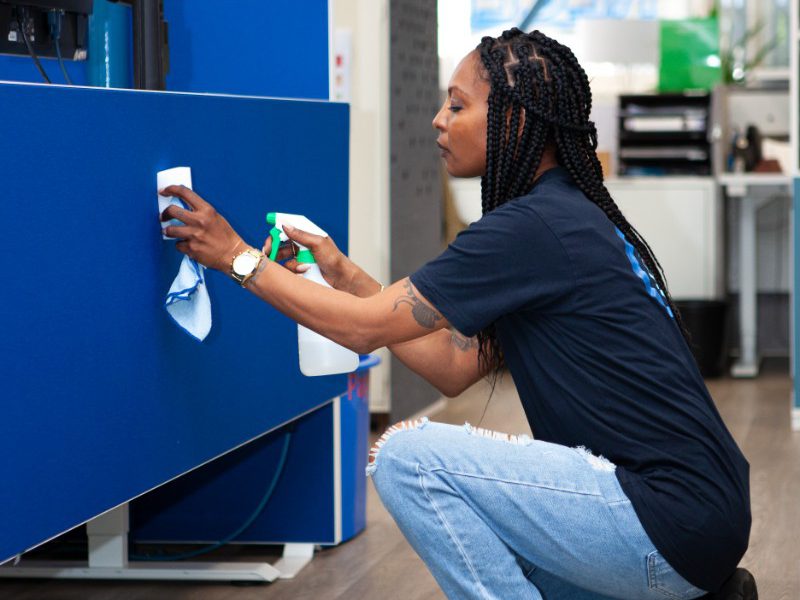 professionele kantoor schoonmaak
